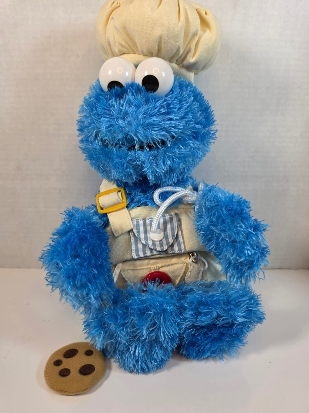 15" Gund Teach Me Cookie Monster Plush Baker's Apron Sesame St 2019